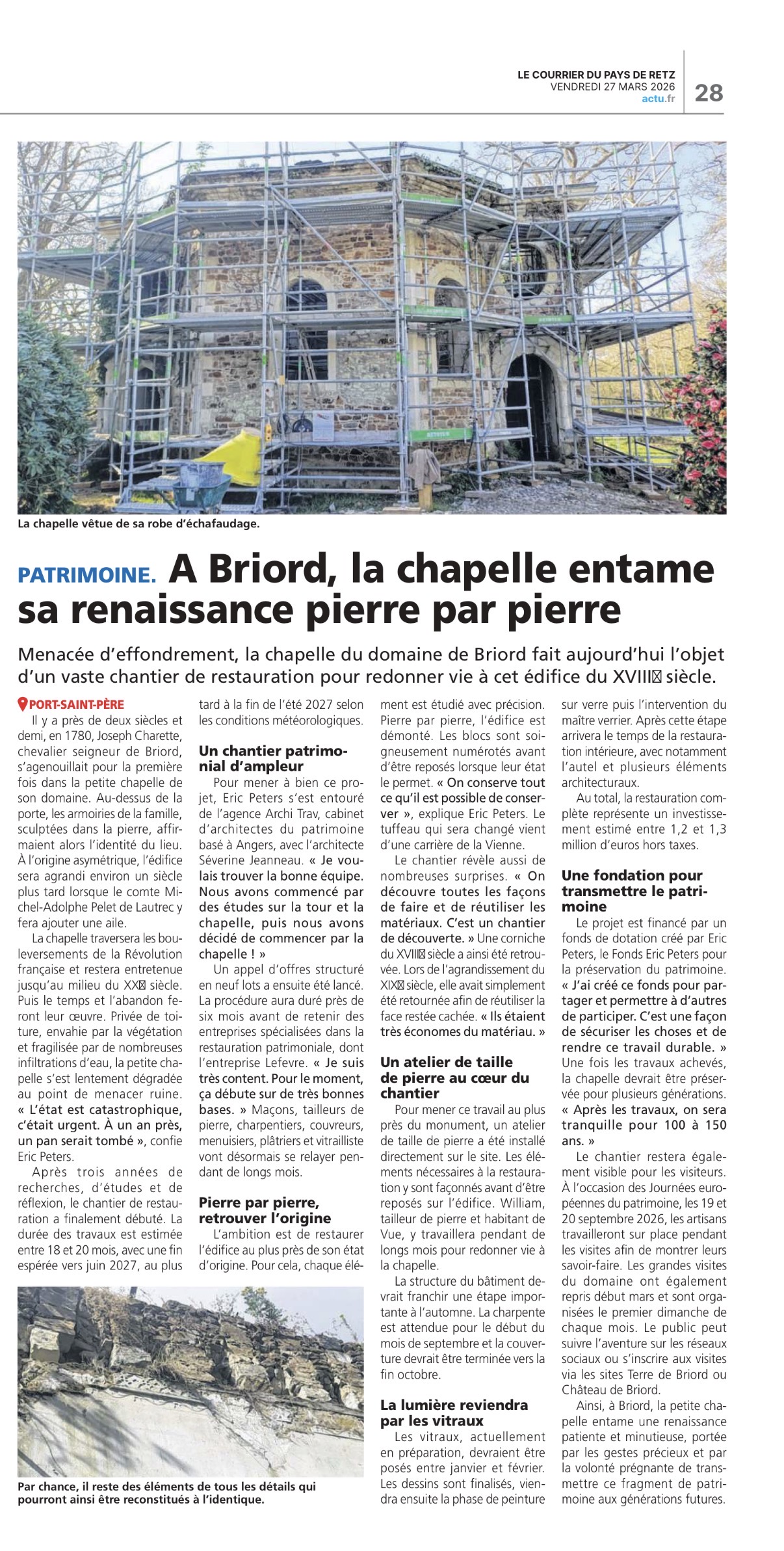 Le Courrier du Pays de Retz - N° 4123 - Vendredi 27 mars 2026
